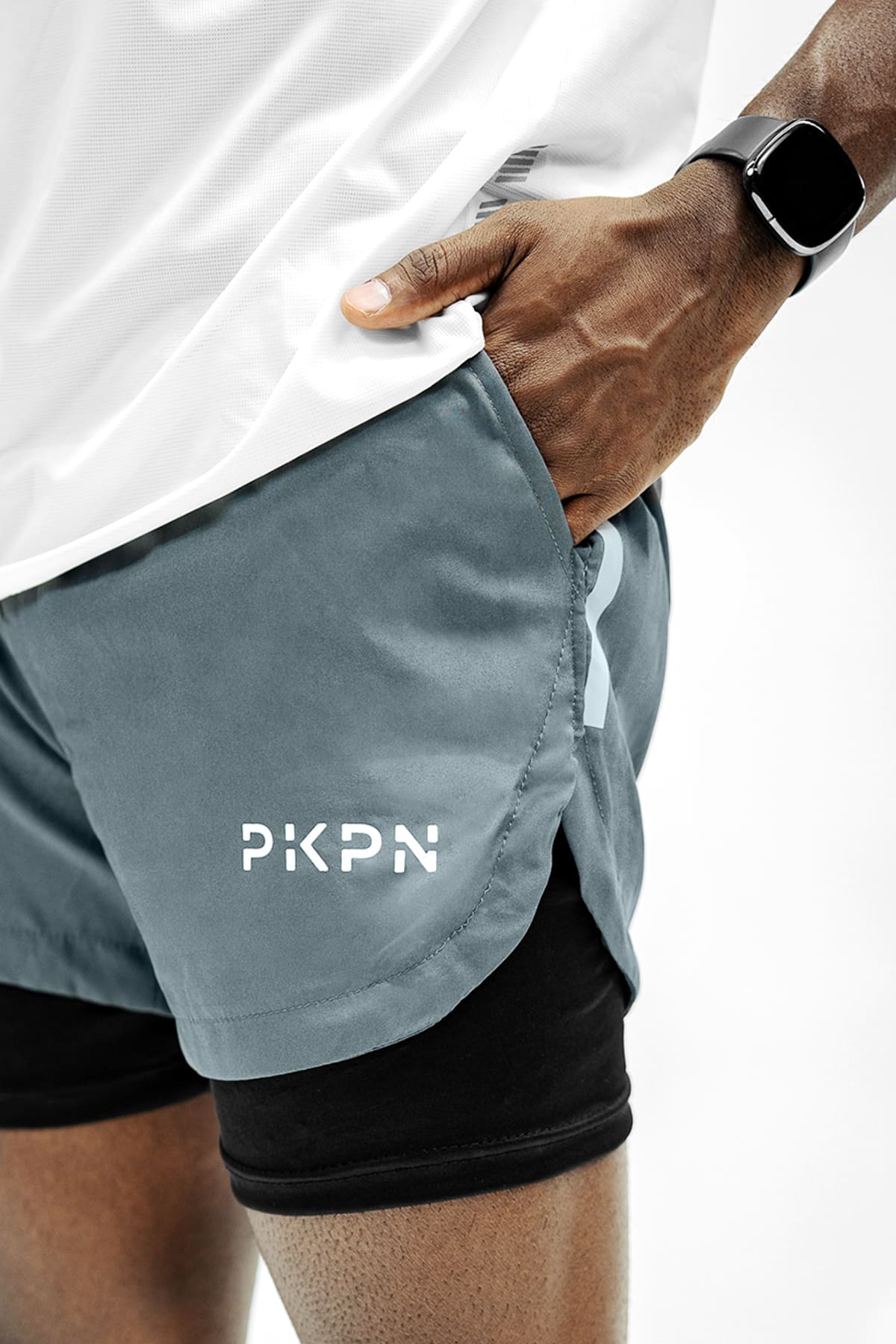 Mens Shorts - Grey - Peak Precision - PKPN